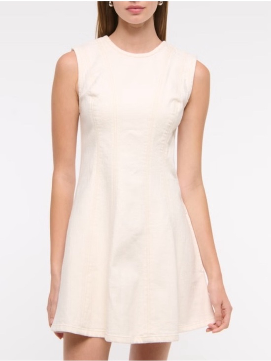 Abercrombie & Fitch Dresses & Skirts - Abercrombie & Fitch Mila White Denim Mini Dress